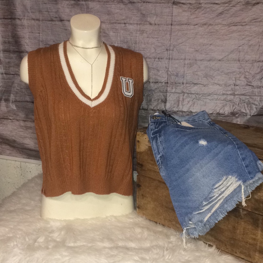 No Comment V-Neck Sweater Vest